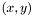 $ (x,y) $