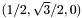 $(1/2,\sqrt{3}/2,0)$
