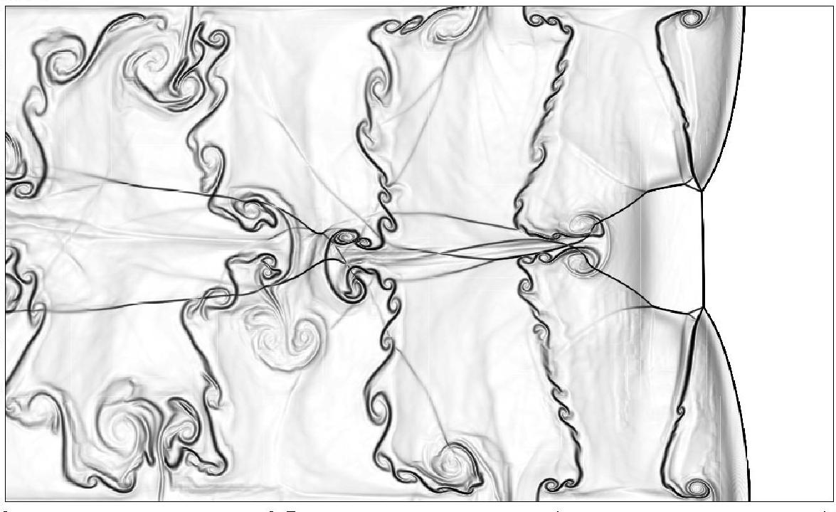 Computational model in a shock-attached frame