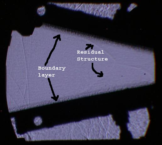 Shock and residual structure