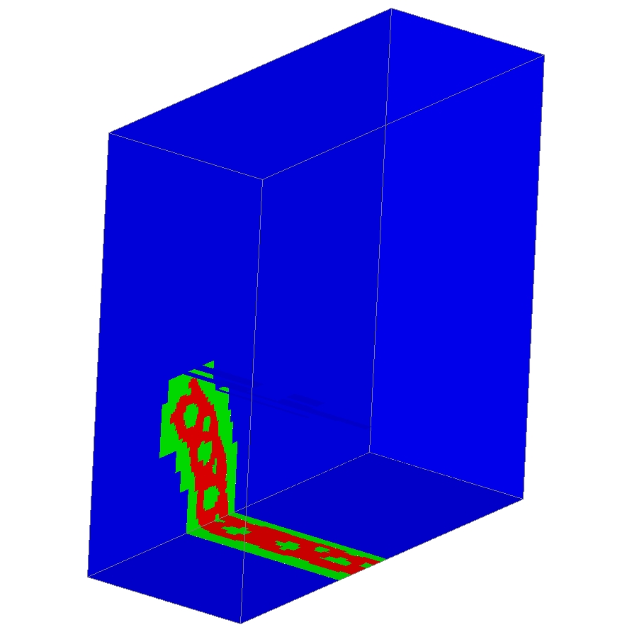 Levels after shock went through interface