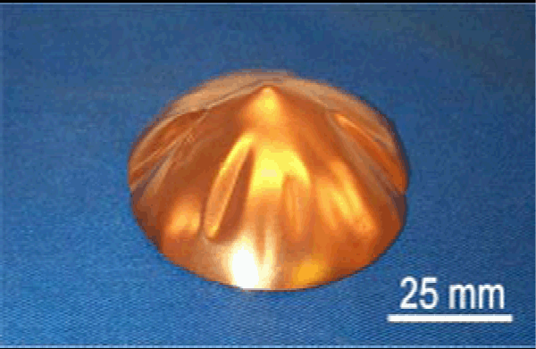 Plate deformation p0=130MPa