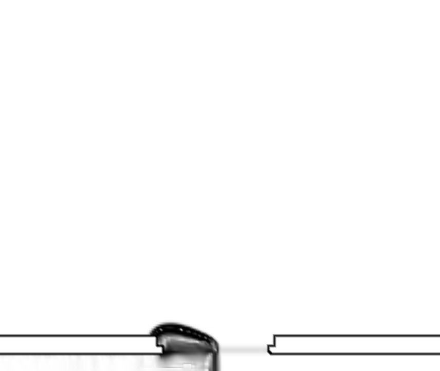 Schlieren plot at x=0, 0 microsec