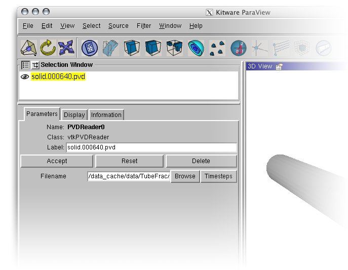 Paraview Select Timesteps